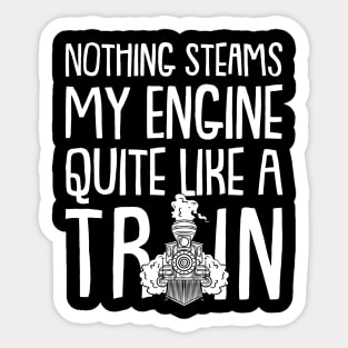 Gift For Train Lovers, Funny Train Gifts Sticker